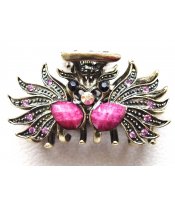 Purple Peacock Clip