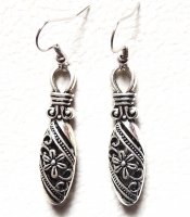 Long Silver Drops