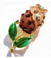 Golden Rose Brooch