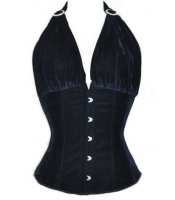 Velvet corset blue
