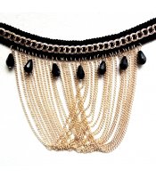 Black Collar Tassel