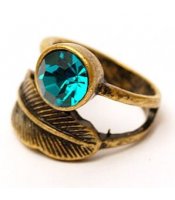 Emerald Leaf Ring