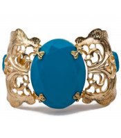 Turquoise Golden Bangle