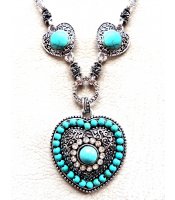 Turquoise Antic Heart