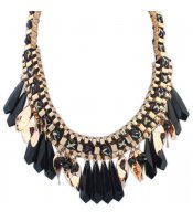 Black Tassel Collar