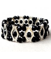 Black Crystal Bangle