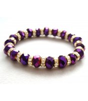 Purple Crystals Bracelet