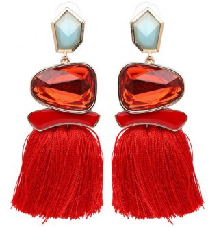 Tassel Crystal Red