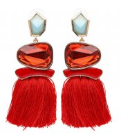 Tassel Crystal Red