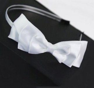 White Ribbon Headband